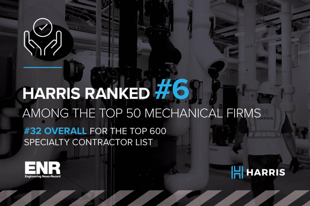 Harris Ranked #32 On ENR Top 600 Specialty Contractors List | Harris