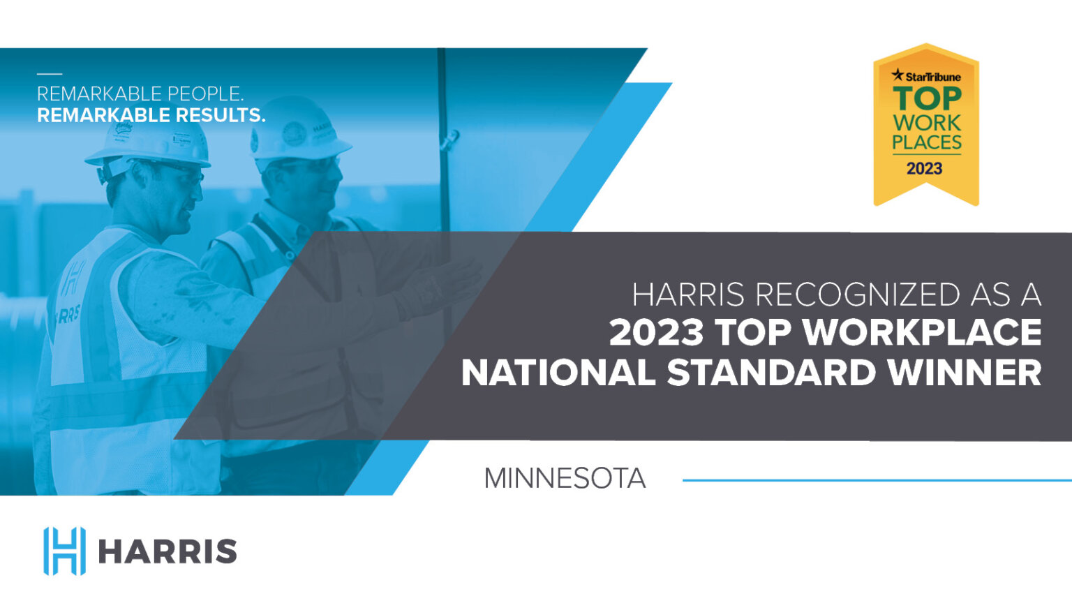 Harris Named a 2023 Top Workplaces National Standard Winner in